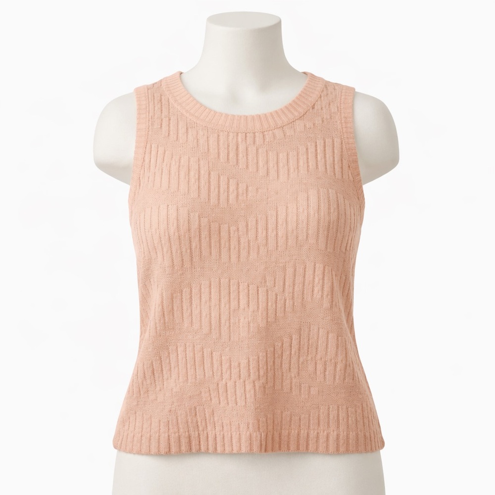 a new day Pink Sleeveless Knit Tank Top S